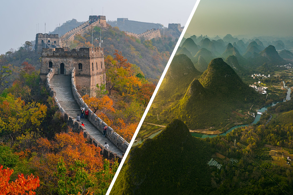 Circuit Les Connaisseurs : Chine de la Grande Muraille aux Karsts de Guilin jusqu'à la Vibrante Hong Kong 5*, Circuit Chine par Ôvoyages