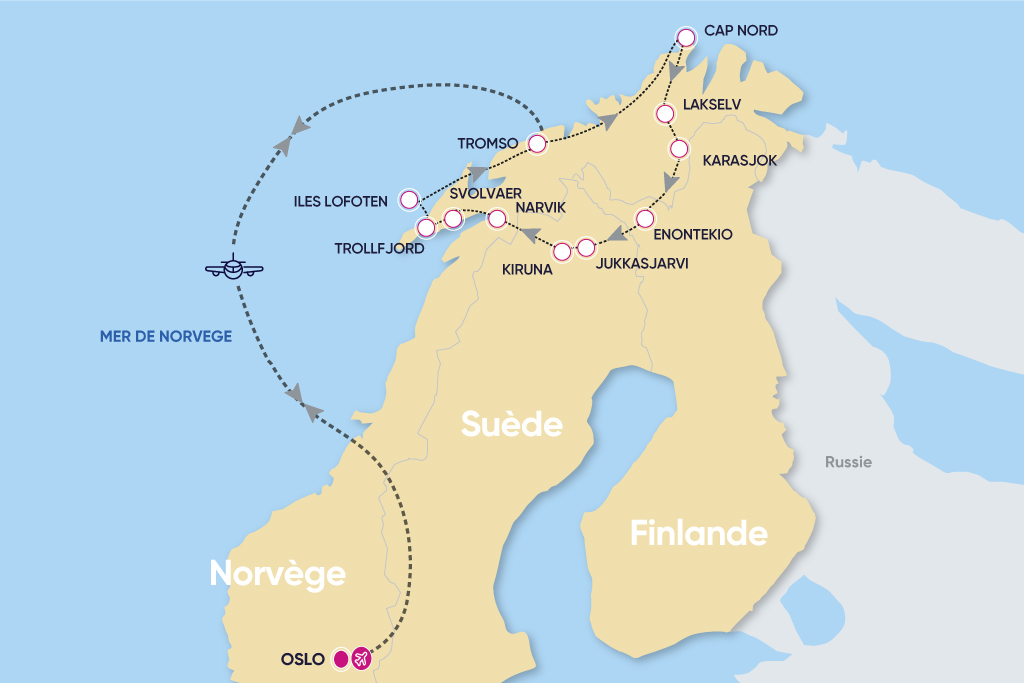 Circuit-Croisière Cap Nord, île Lofoten & Laponie, Circuit Finlande, Laponie par Ôvoyages