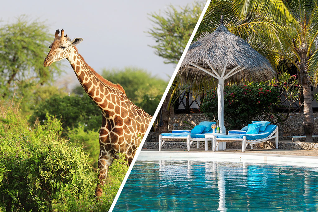 Combiné Exploreans Malaika Villas & Beach Club & Safari 2 nuits dans le parc national de Tsavo, Séjour Kenya par Ôvoyages
