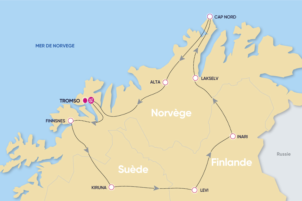 Autotour Les 3 Laponies sous le soleil de minuit, Séjour Finlande par Ôvoyages