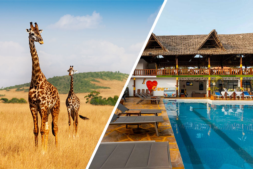 Combiné Canary Hotel & Spa 4* & Safari 2 nuits dans la réserve de Selous en avion