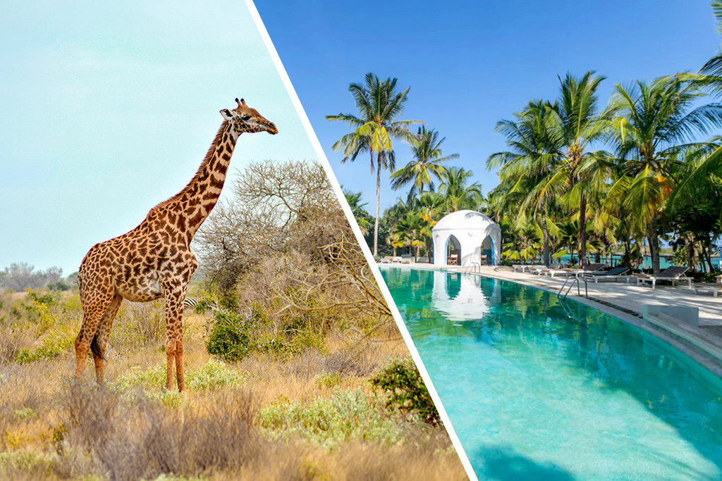 Ôcombiné - Ôclub Sun Palm Beach 4* & safari 2 nuits Tsavo