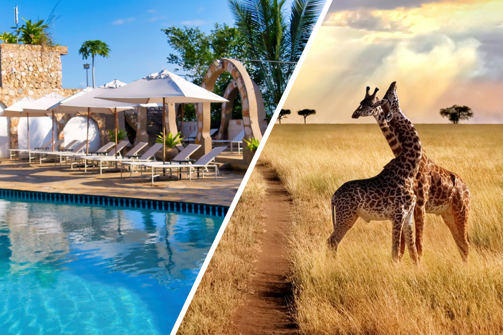 Combiné Palumbo Waves Resort 4* & Safari 2 nuits dans la réserve de Selous en avion