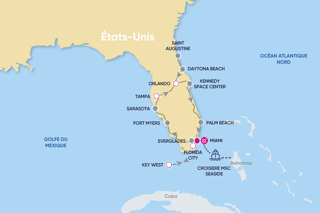 Circuit de la Floride à Key West avec croisière Bahamas, Séjour Etats-Unis par Ôvoyages
