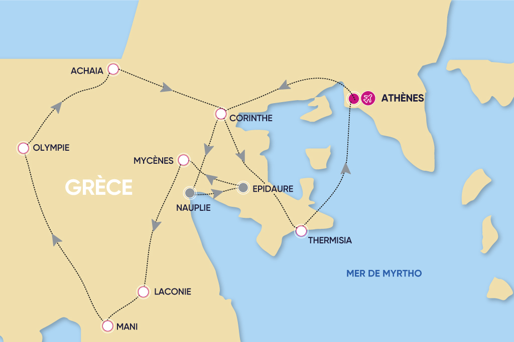 GRÈCE | 11j/10n - « Autotour Spécial Péloponnèse » avec séjour au Ôclub Select Hydra Beach Resort 5*, Séjour Grèce & ses îles, Grèce Continentale, Athènes & sa région par Ôvoyages