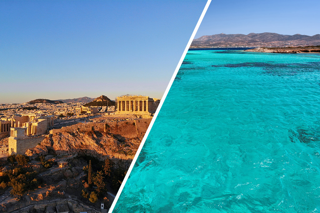 Combiné Athènes / Îles de Paros & Naxos Grèce 2*