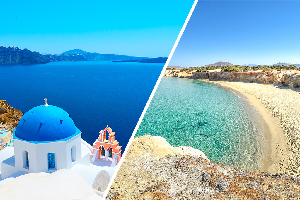 Combiné Îles de Santorin & Naxos 2*
