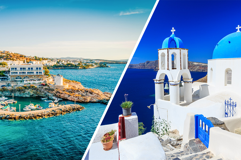 Combiné Îles de Santorin & Paros Grèce 8 jours - 7 nuits 2*